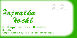 hajnalka hockl business card